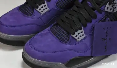 Hyperoad Travis Scott Air Retro 4 Jordan Purple x 0704